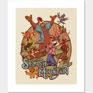 TEXTURE - SPLASH MOUNTAIN day Posters and Art